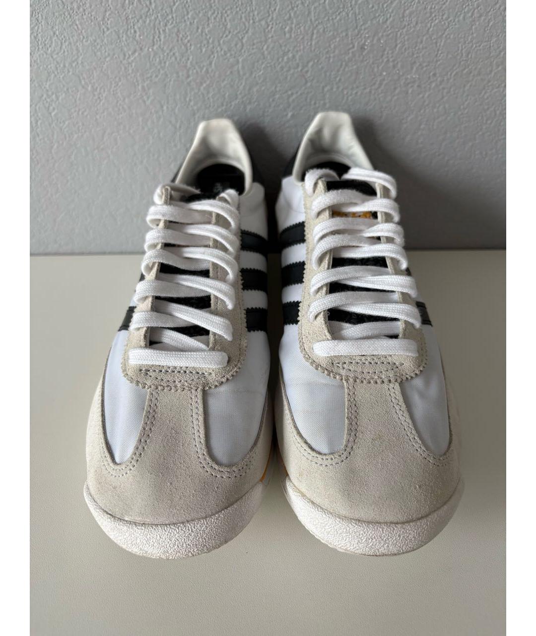 ADIDAS Белые текстильные низкие кроссовки / кеды, фото 4