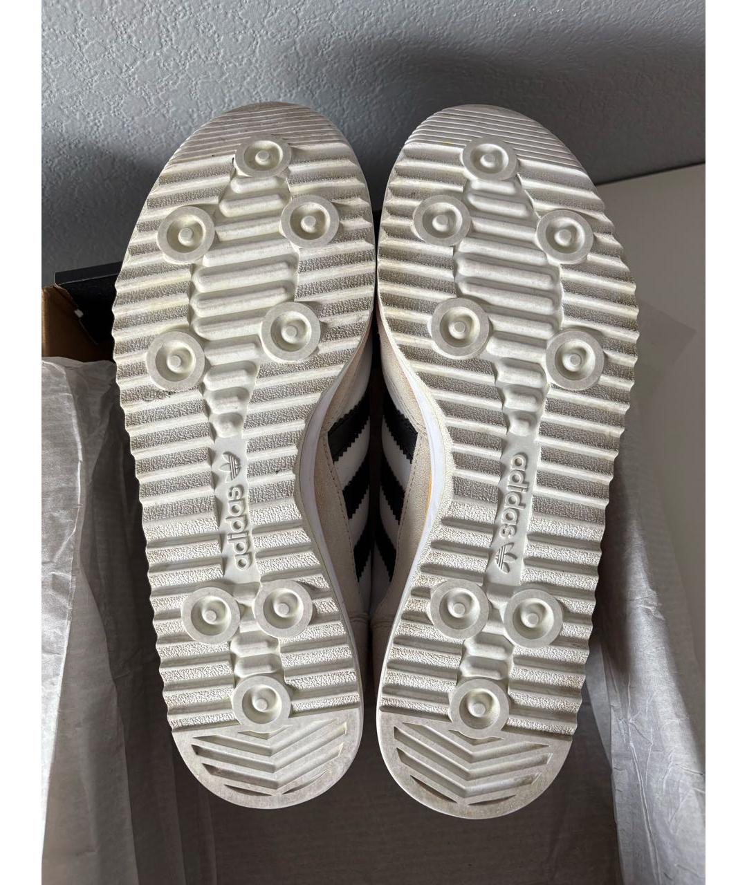 ADIDAS Белые текстильные низкие кроссовки / кеды, фото 6