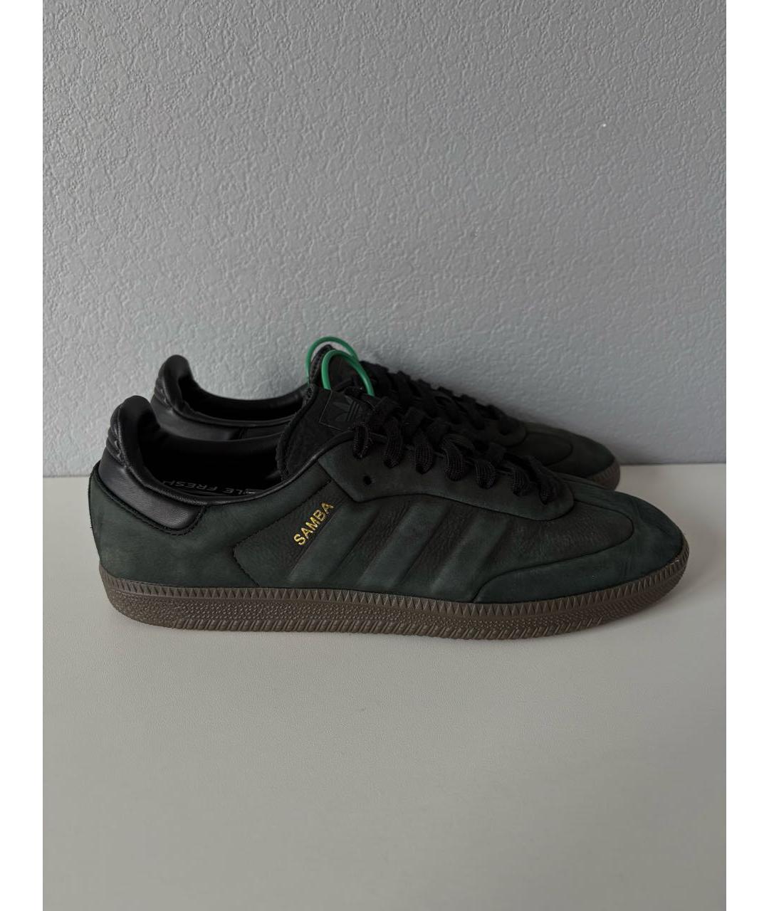 ADIDAS Черные замшевые низкие кроссовки / кеды, фото 4