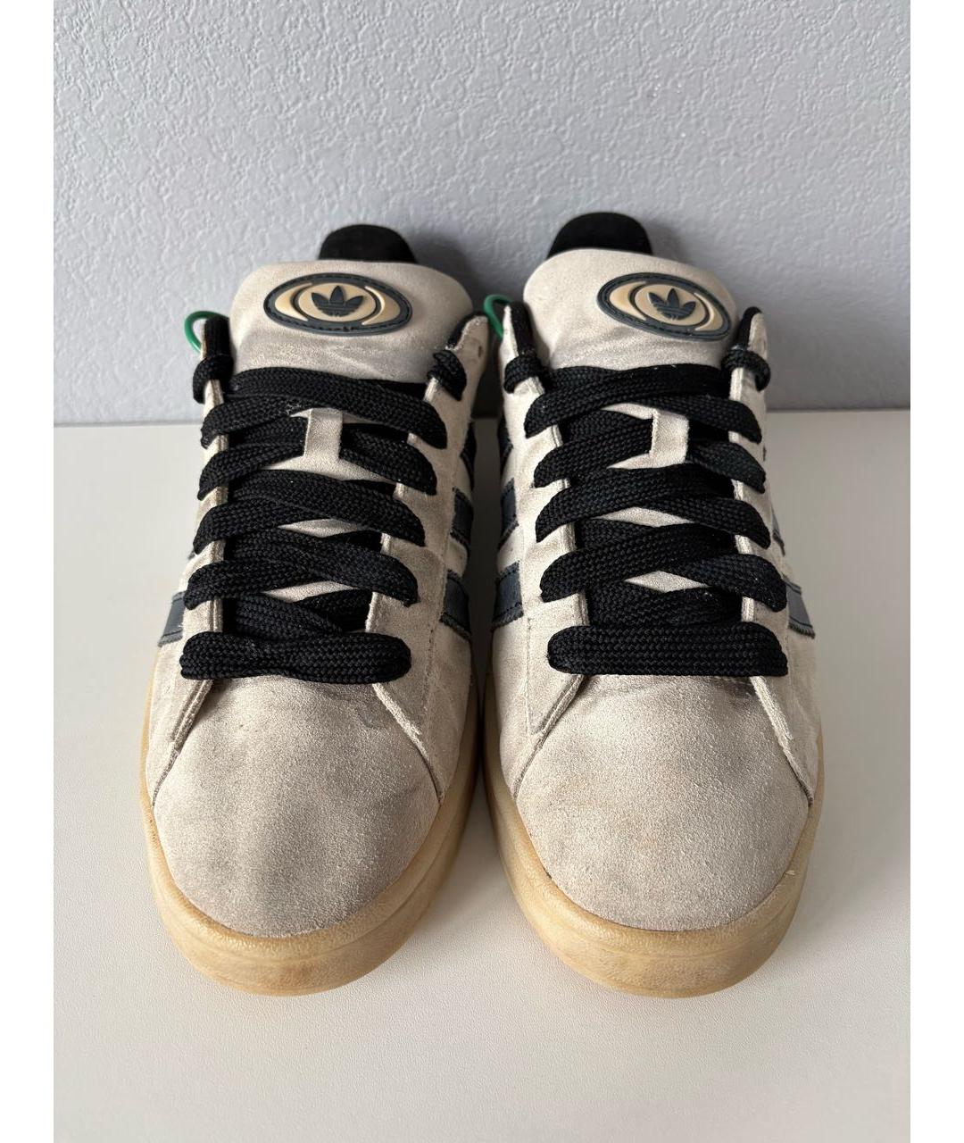 ADIDAS Бежевые замшевые низкие кроссовки / кеды, фото 6
