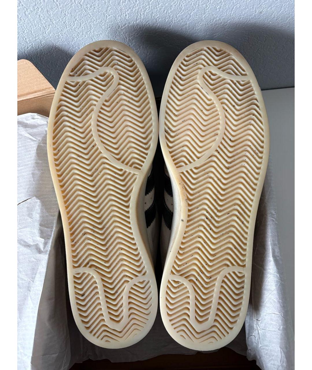 ADIDAS Бежевые замшевые низкие кроссовки / кеды, фото 7