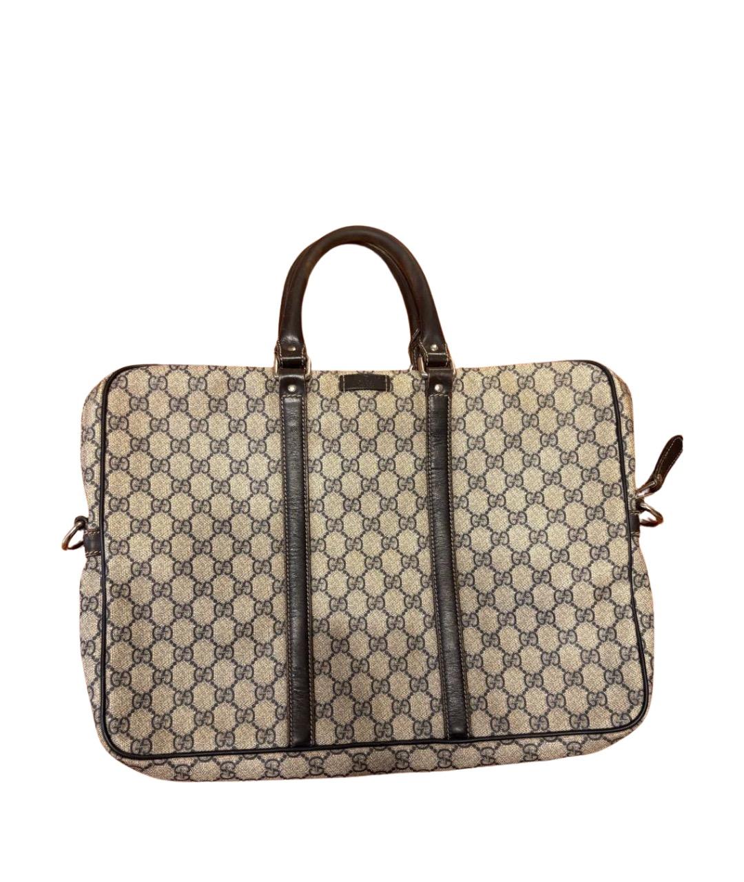 GUCCI Бежевая канва папка для документов, фото 1