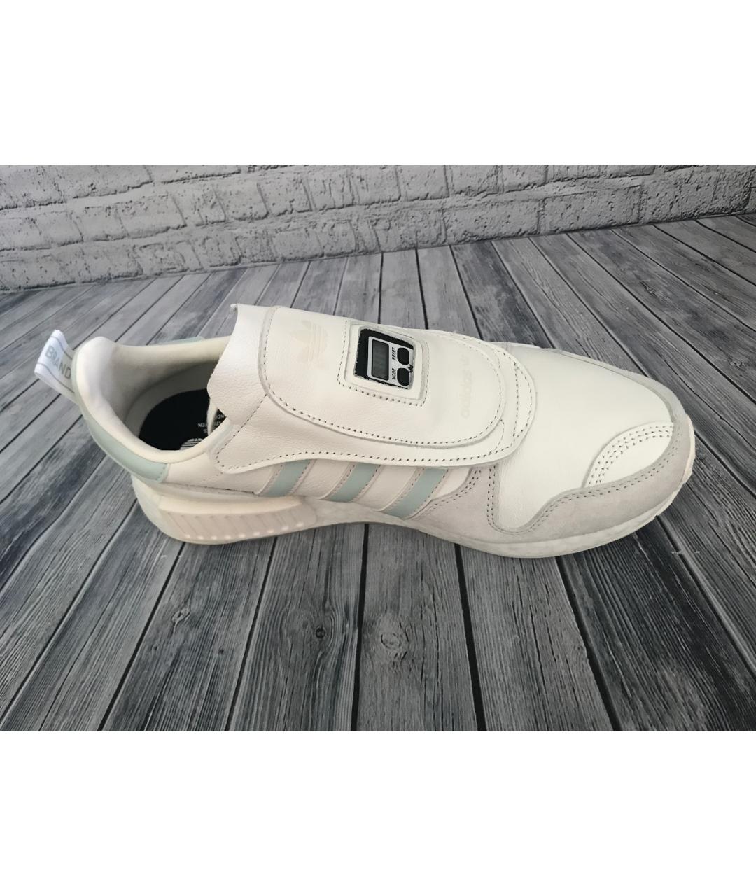 ADIDAS Белые кожаные низкие кроссовки / кеды, фото 7