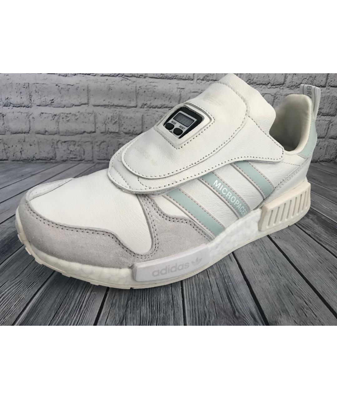 ADIDAS Белые кожаные низкие кроссовки / кеды, фото 3