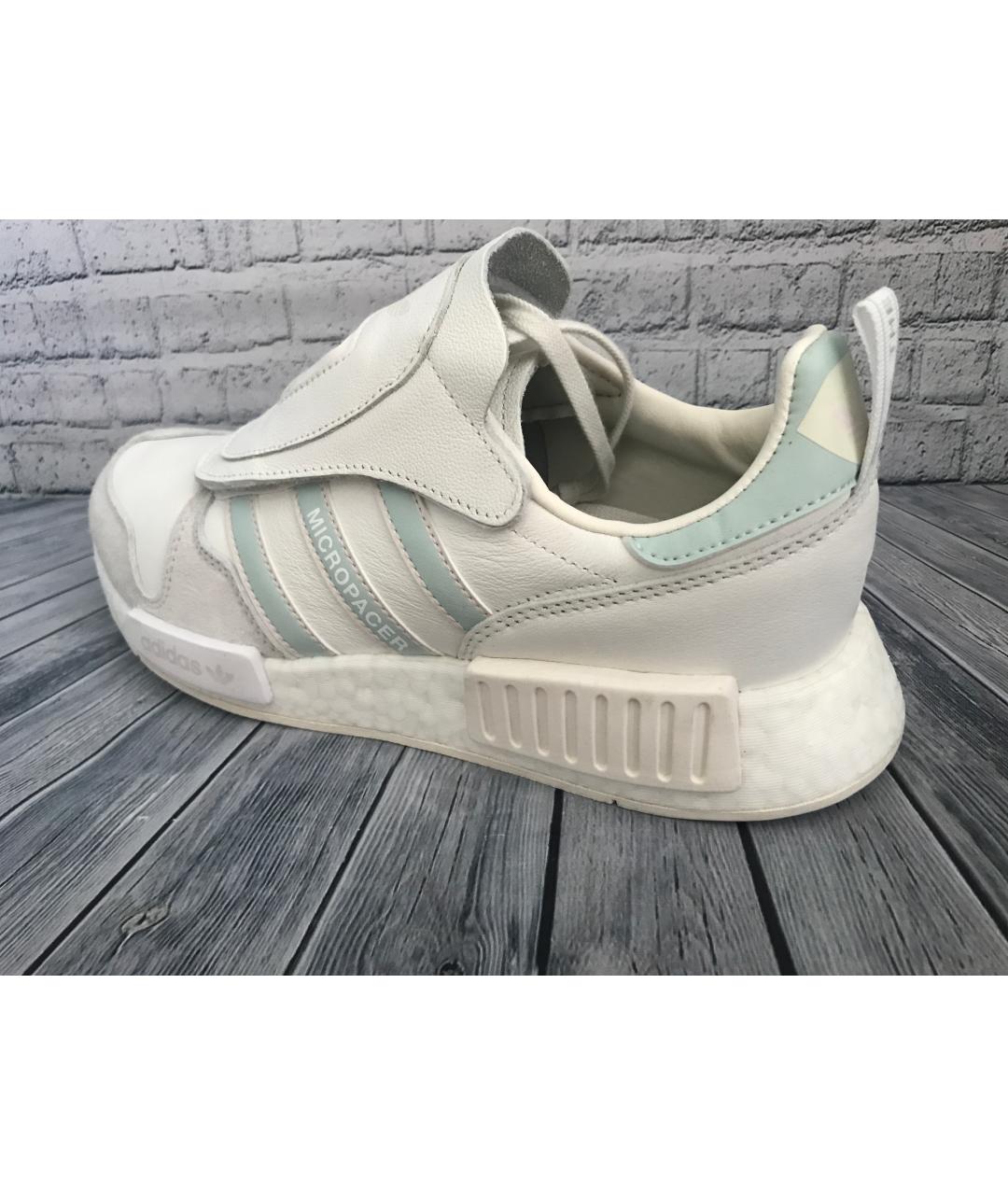 ADIDAS Белые кожаные низкие кроссовки / кеды, фото 4