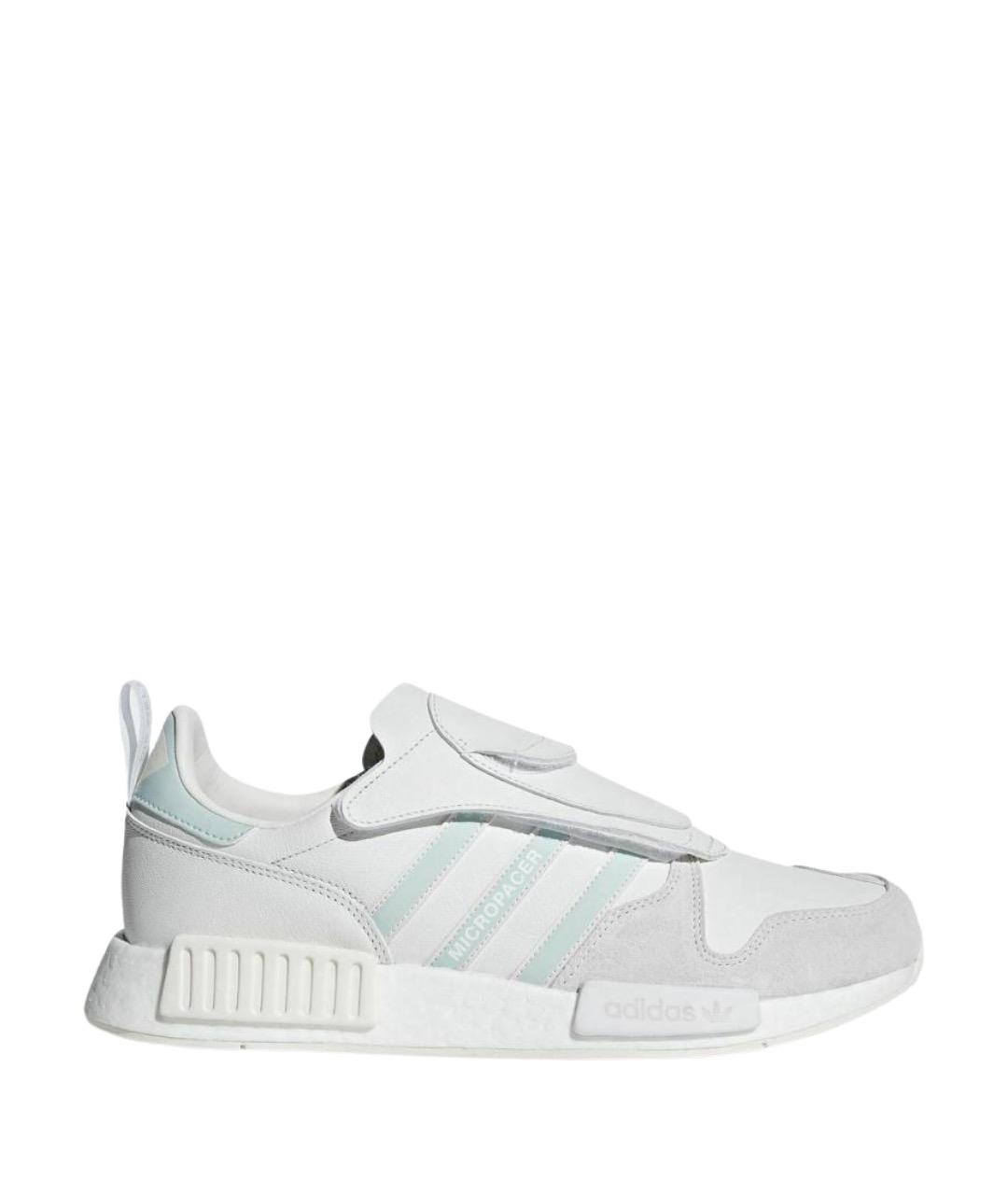 ADIDAS Белые кожаные низкие кроссовки / кеды, фото 1