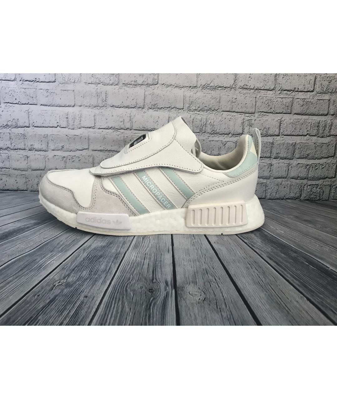 ADIDAS Белые кожаные низкие кроссовки / кеды, фото 2