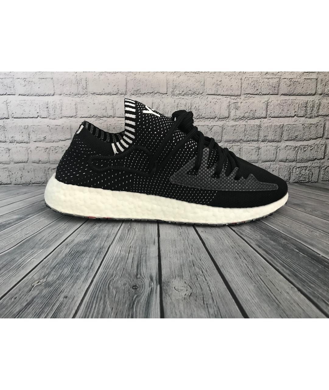 Y-3 Черные неопреновые низкие кроссовки / кеды, фото 2