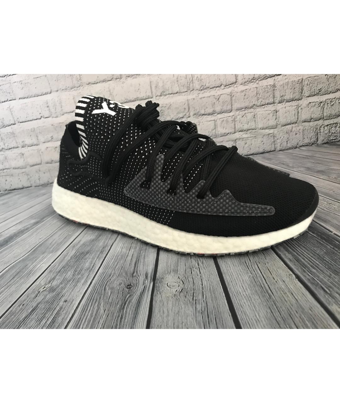 Y-3 Черные неопреновые низкие кроссовки / кеды, фото 3
