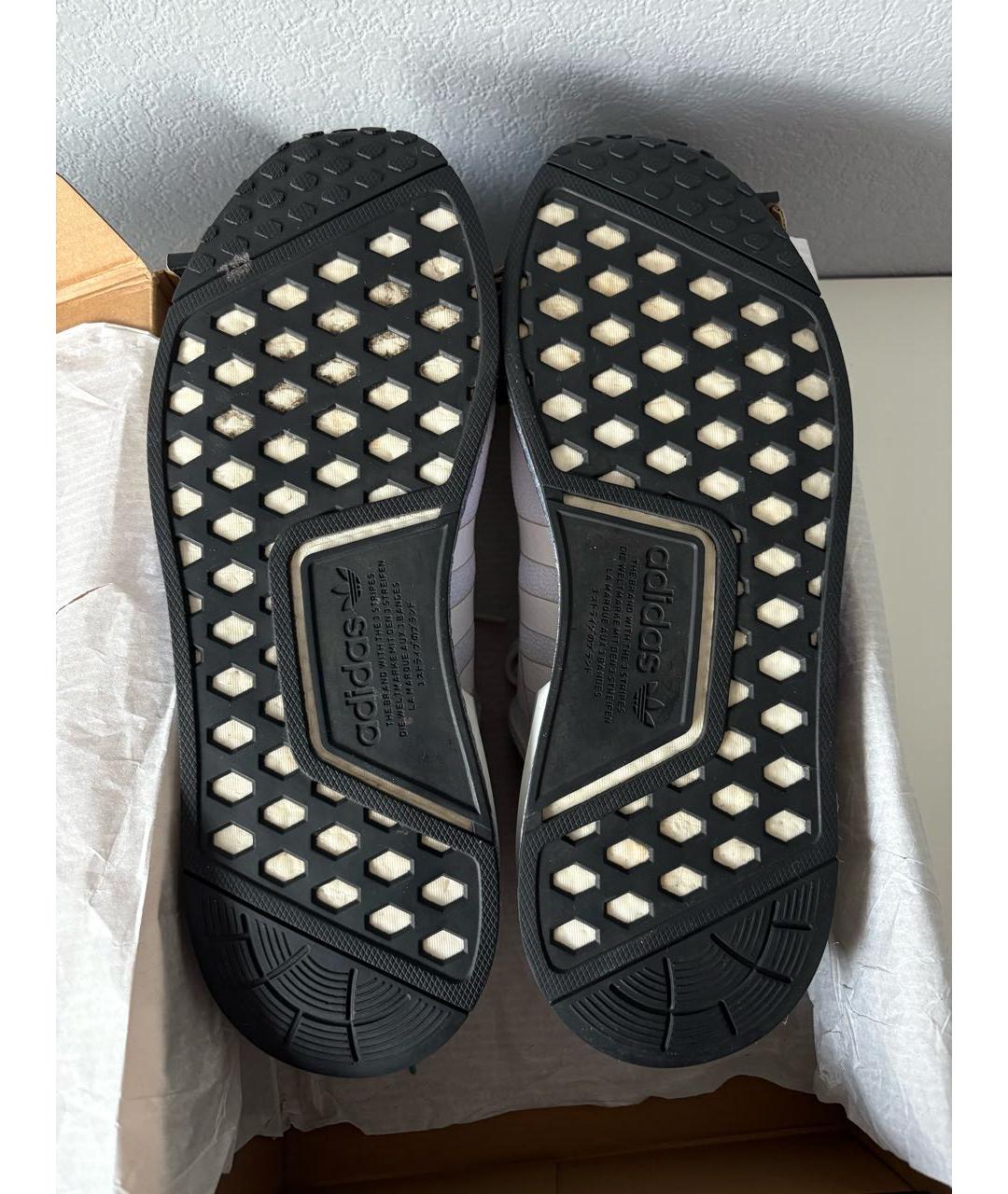 ADIDAS Белые текстильные низкие кроссовки / кеды, фото 7