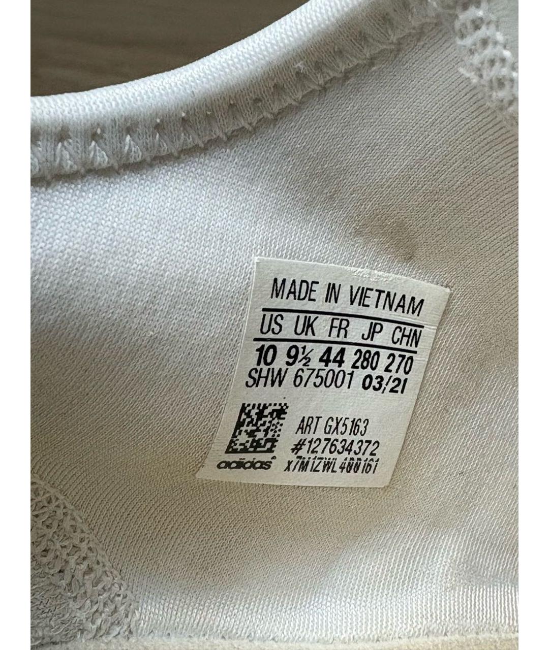 ADIDAS Белые текстильные низкие кроссовки / кеды, фото 8