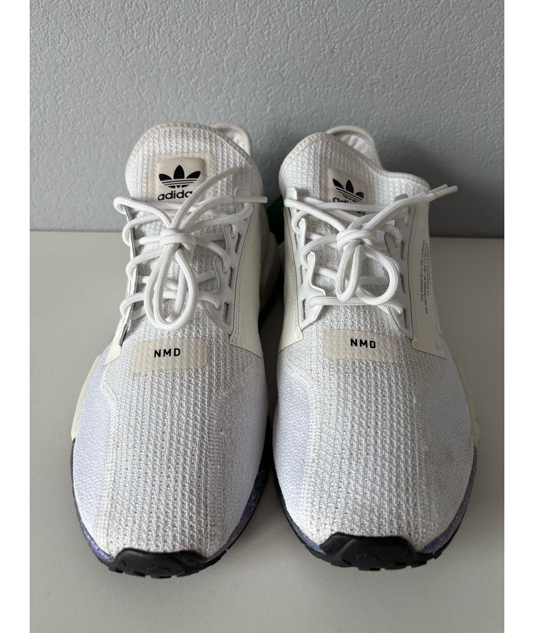 ADIDAS Белые текстильные низкие кроссовки / кеды, фото 5
