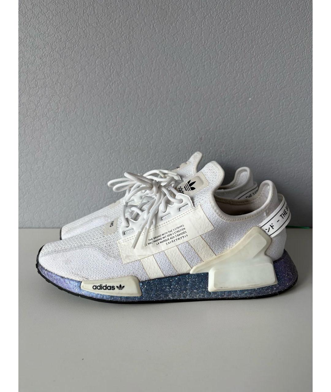 ADIDAS Белые текстильные низкие кроссовки / кеды, фото 3