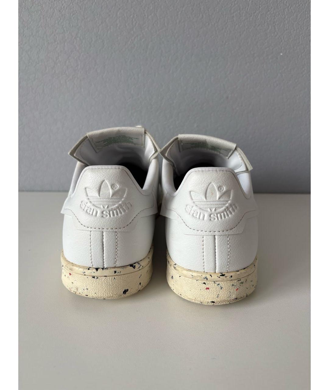 ADIDAS Белые кожаные низкие кроссовки / кеды, фото 5