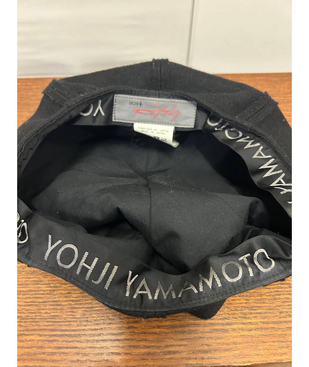 YOHJI YAMAMOTO Черная шерстяная шляпа, фото 4