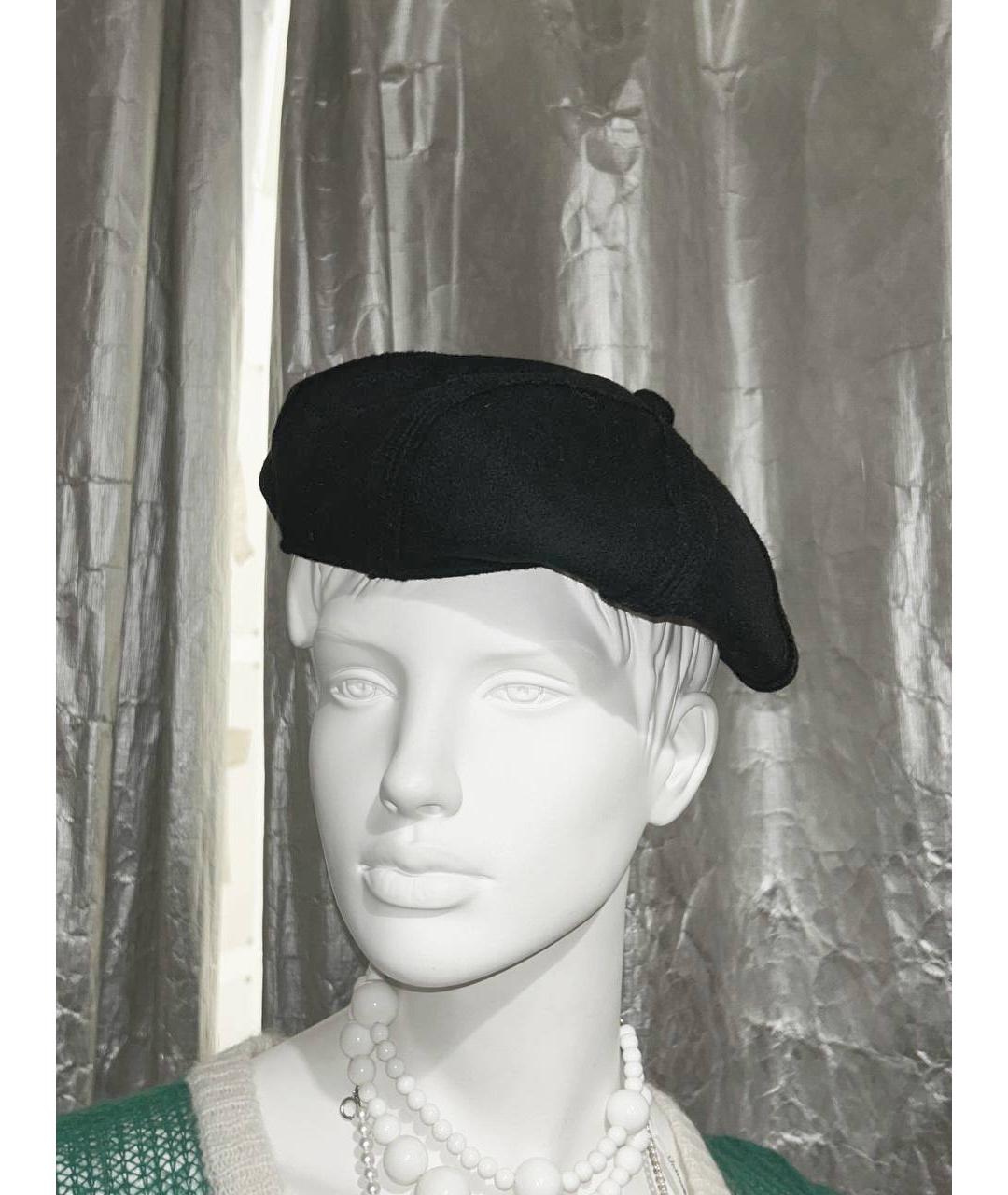 YOHJI YAMAMOTO Черная шерстяная шляпа, фото 7