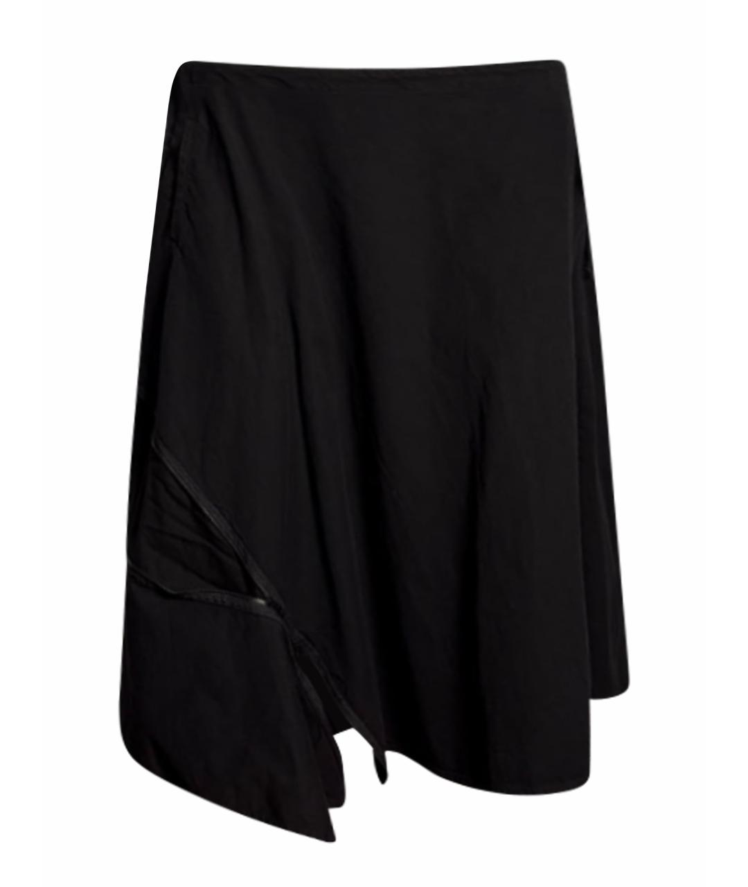 YOHJI YAMAMOTO Черная хлопковая юбка макси, фото 1