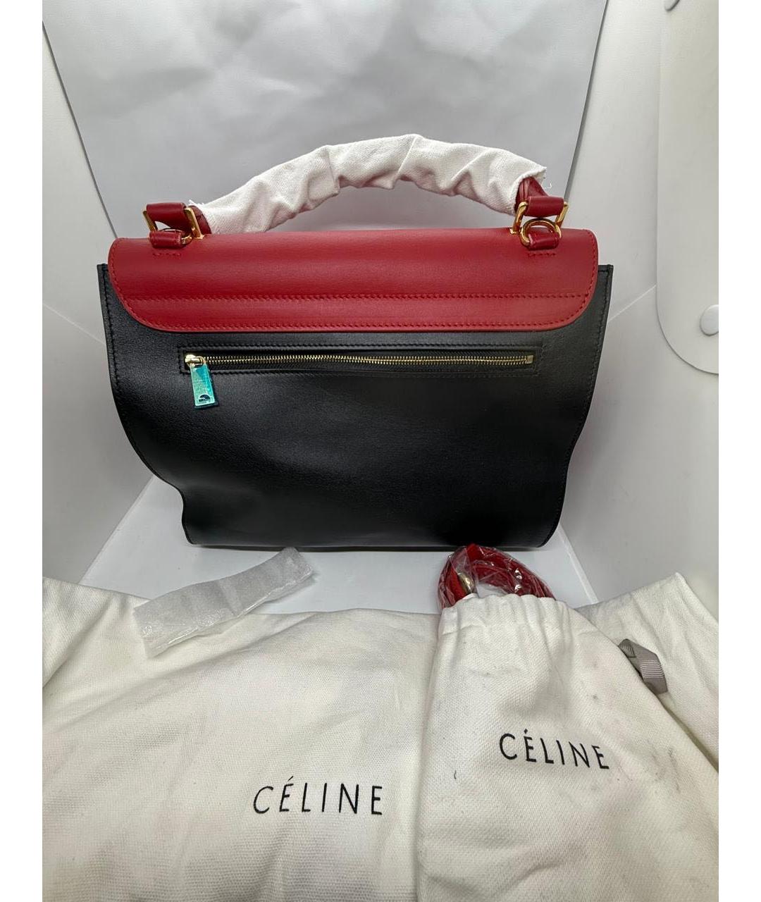 CELINE Мульти кожаная сумка с короткими ручками, фото 5