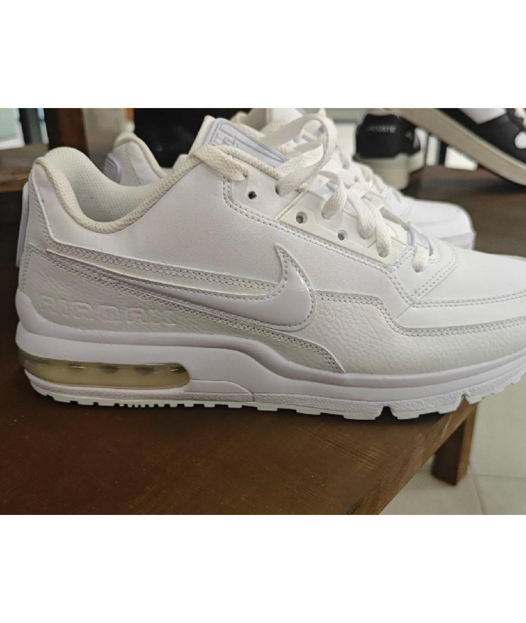NIKE Белые кожаные высокие кроссовки / кеды, фото 6