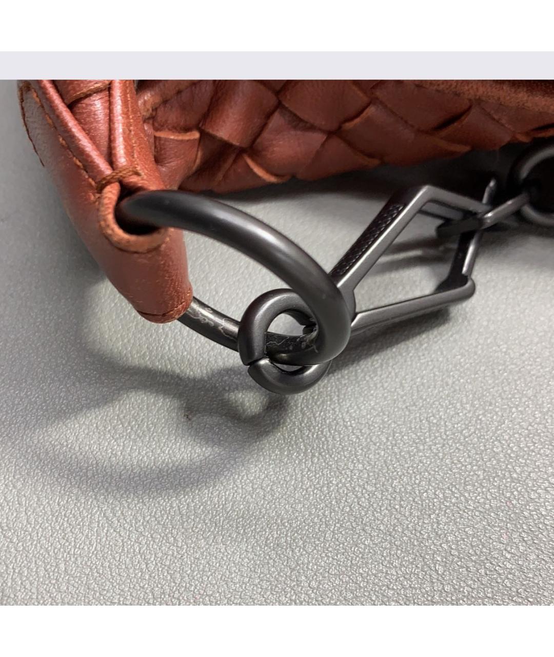 BOTTEGA VENETA Коричневая кожаная сумка тоут, фото 6