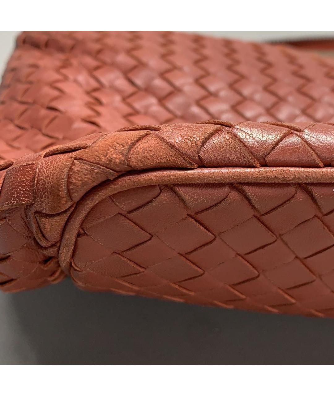BOTTEGA VENETA Коричневая кожаная сумка тоут, фото 8