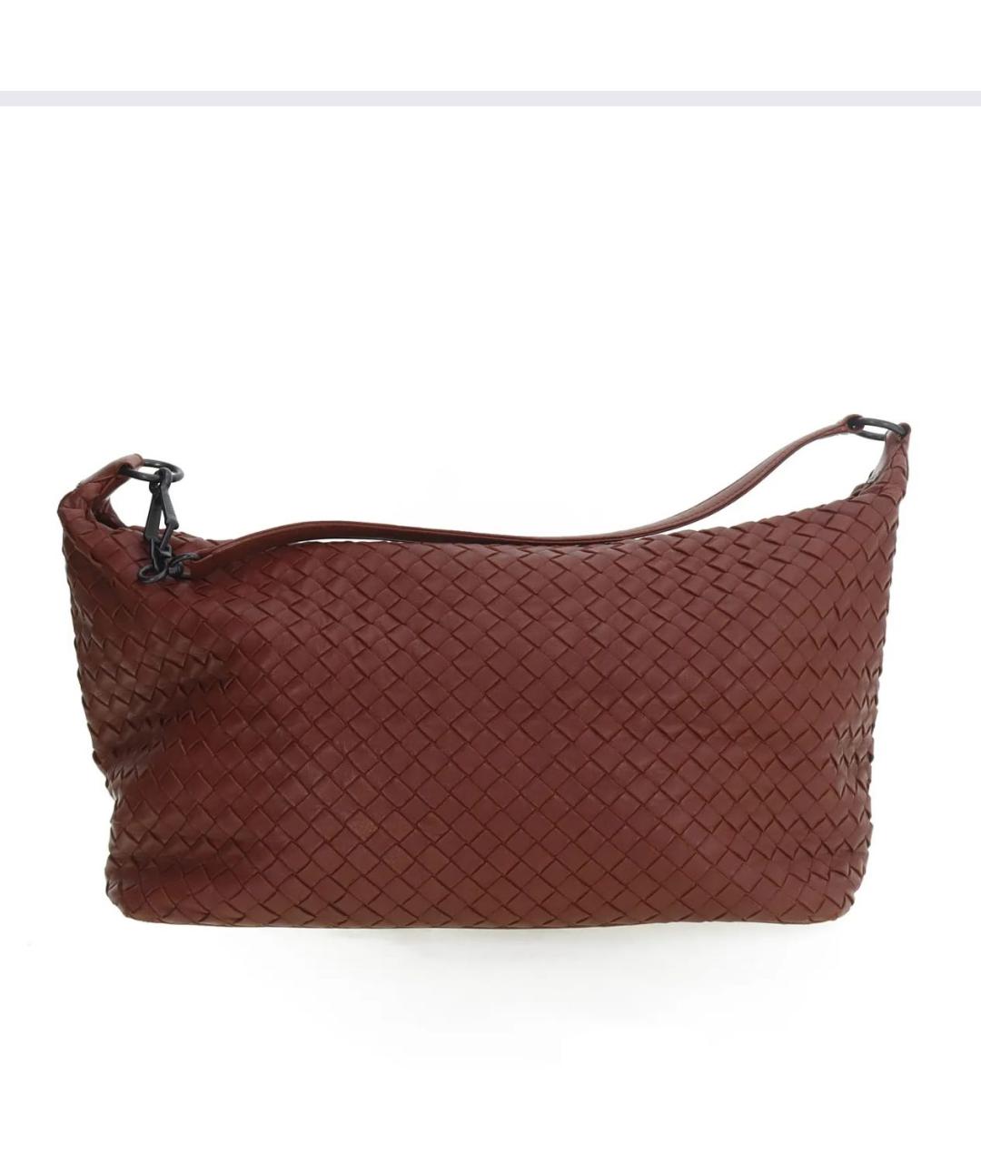 BOTTEGA VENETA Коричневая кожаная сумка тоут, фото 9