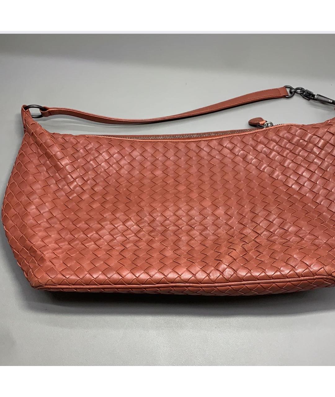 BOTTEGA VENETA Коричневая кожаная сумка тоут, фото 5