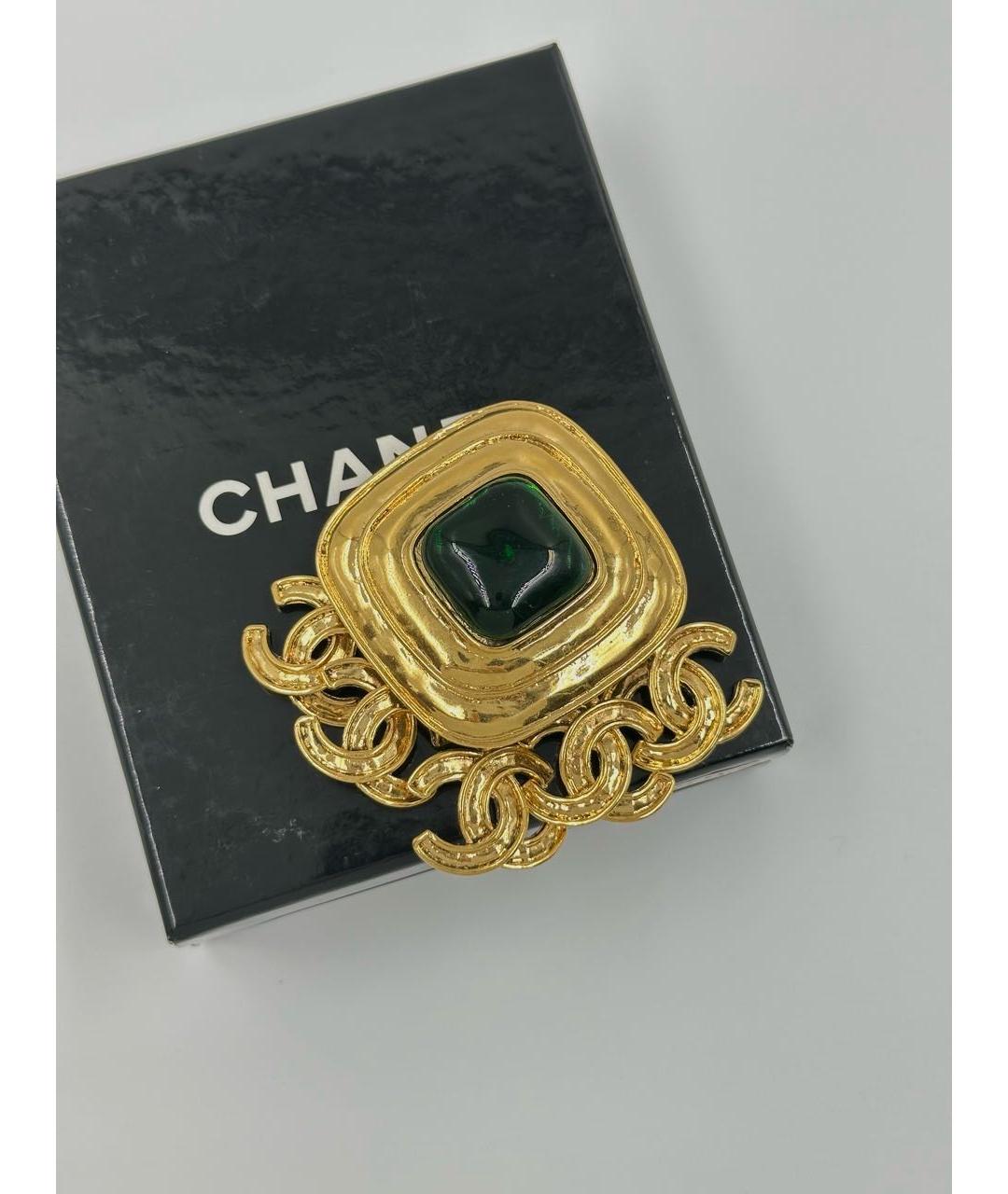 CHANEL Золотая позолоченная булавка / брошь, фото 8