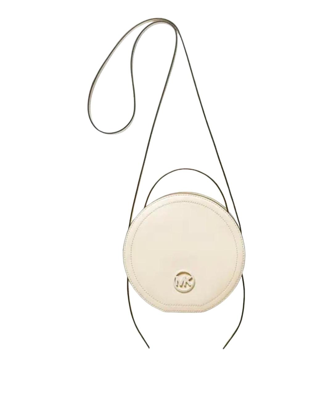 MICHAEL KORS Бежевая кожаная сумка через плечо, фото 1