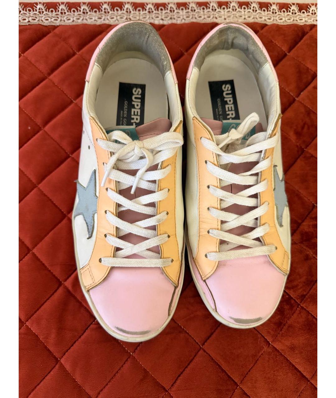 GOLDEN GOOSE Мульти кожаные кроссовки, фото 5