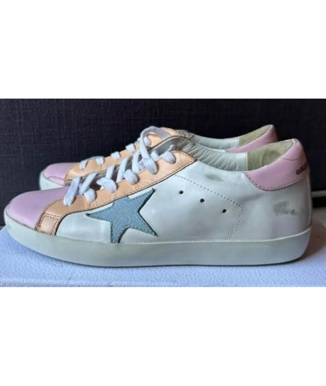 GOLDEN GOOSE Мульти кожаные кроссовки, фото 7