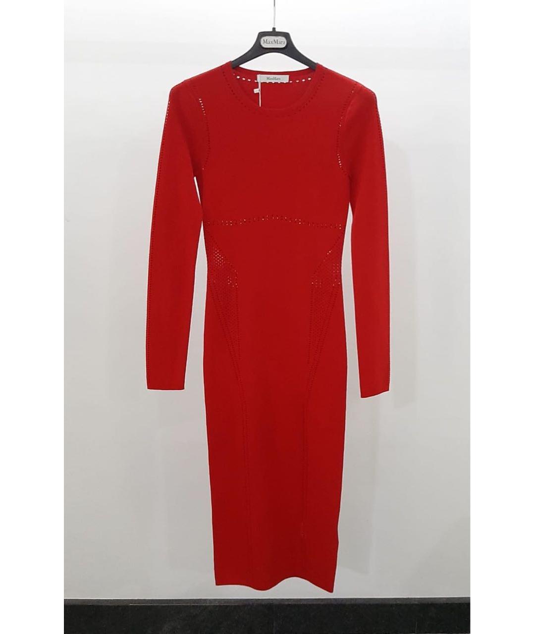 MAX MARA Красное повседневное платье, фото 3