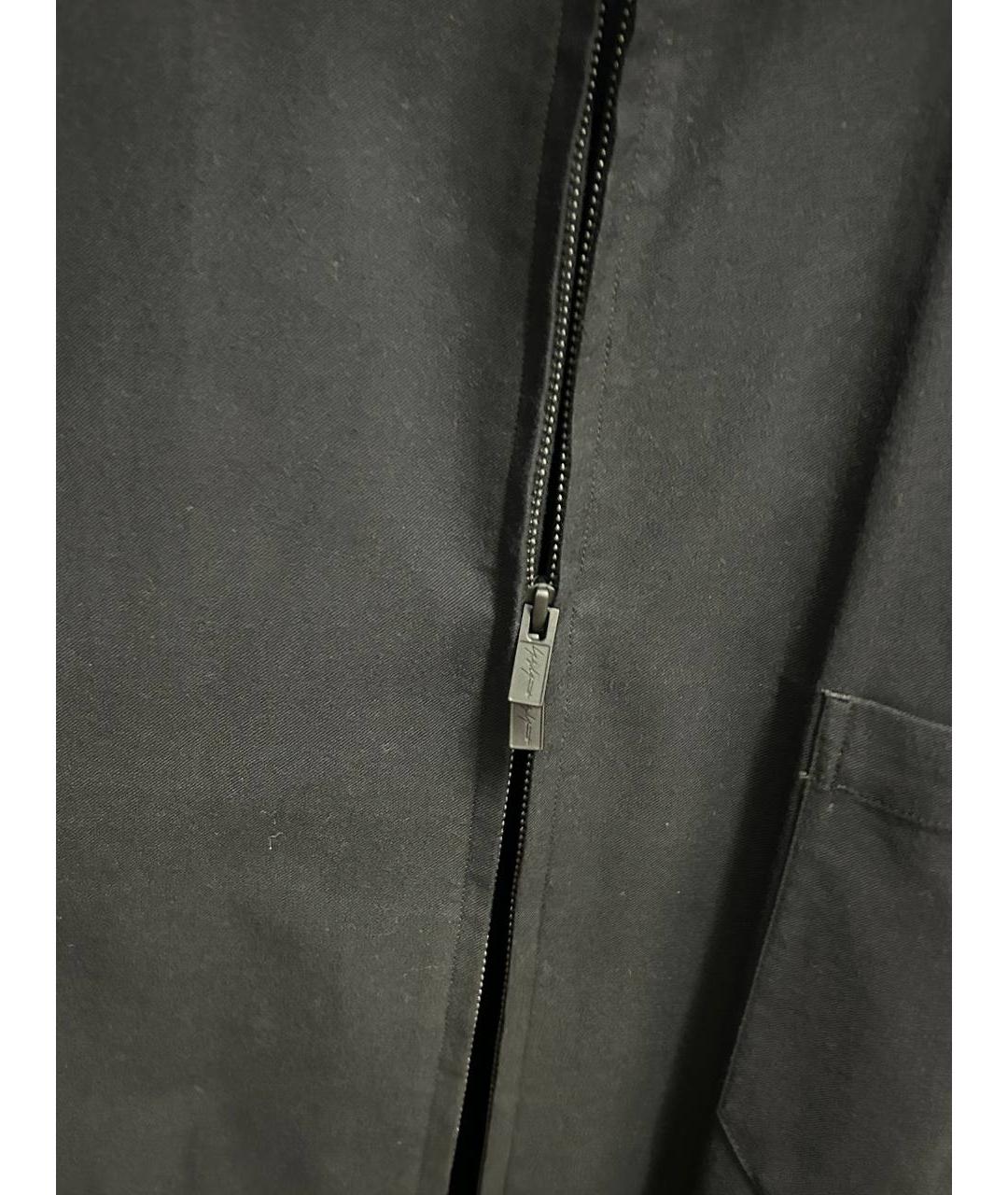 YOHJI YAMAMOTO Черное хлопковое пальто, фото 5