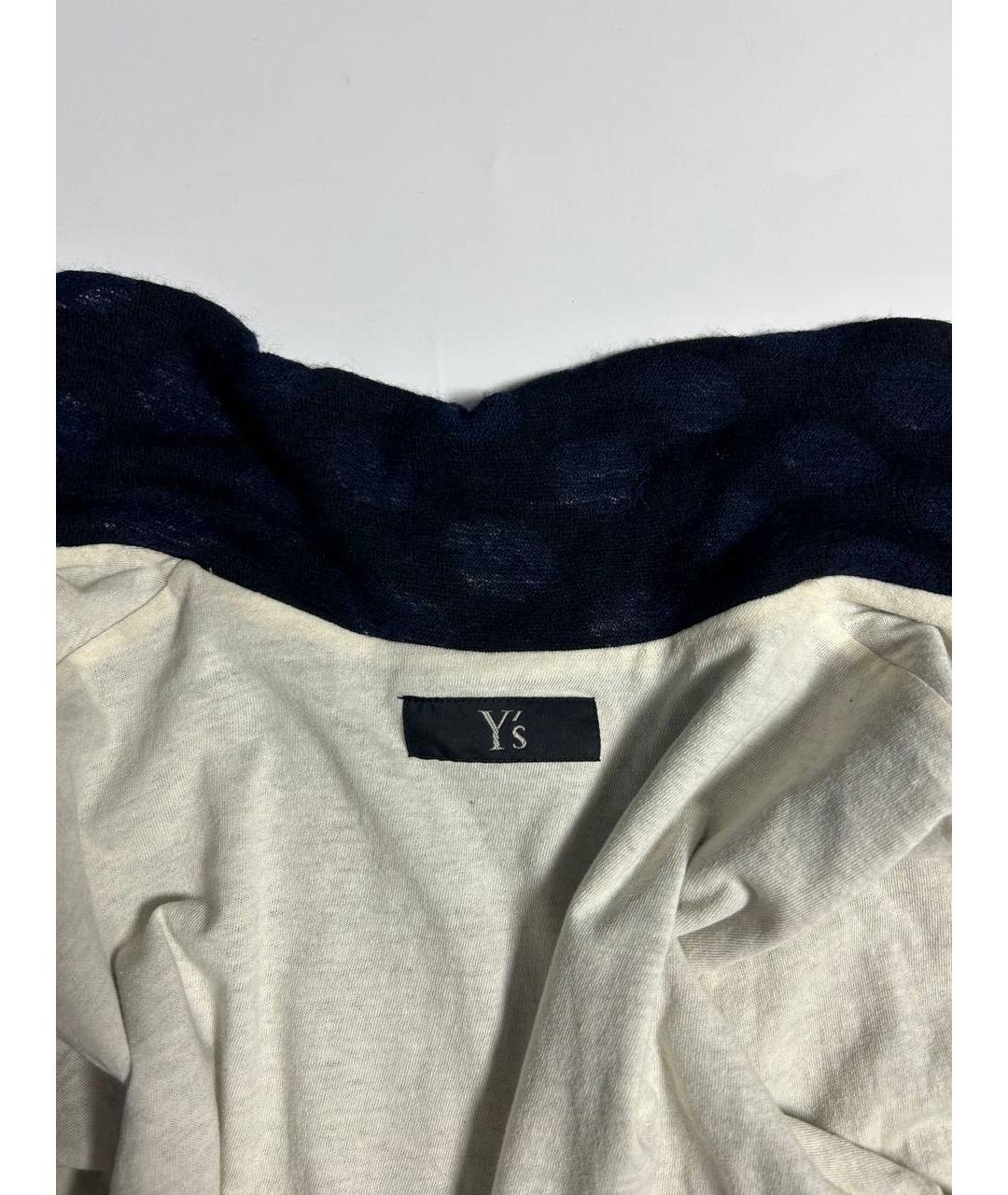 YOHJI YAMAMOTO Темно-синий шерстяной жакет/пиджак, фото 3