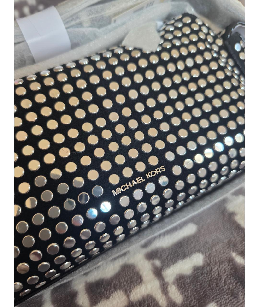 MICHAEL KORS Черная сумка через плечо, фото 9