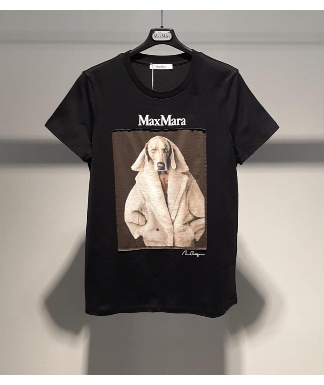 MAX MARA Черная футболка, фото 2