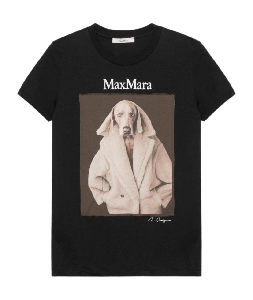 MAX MARA Черная футболка, фото 1