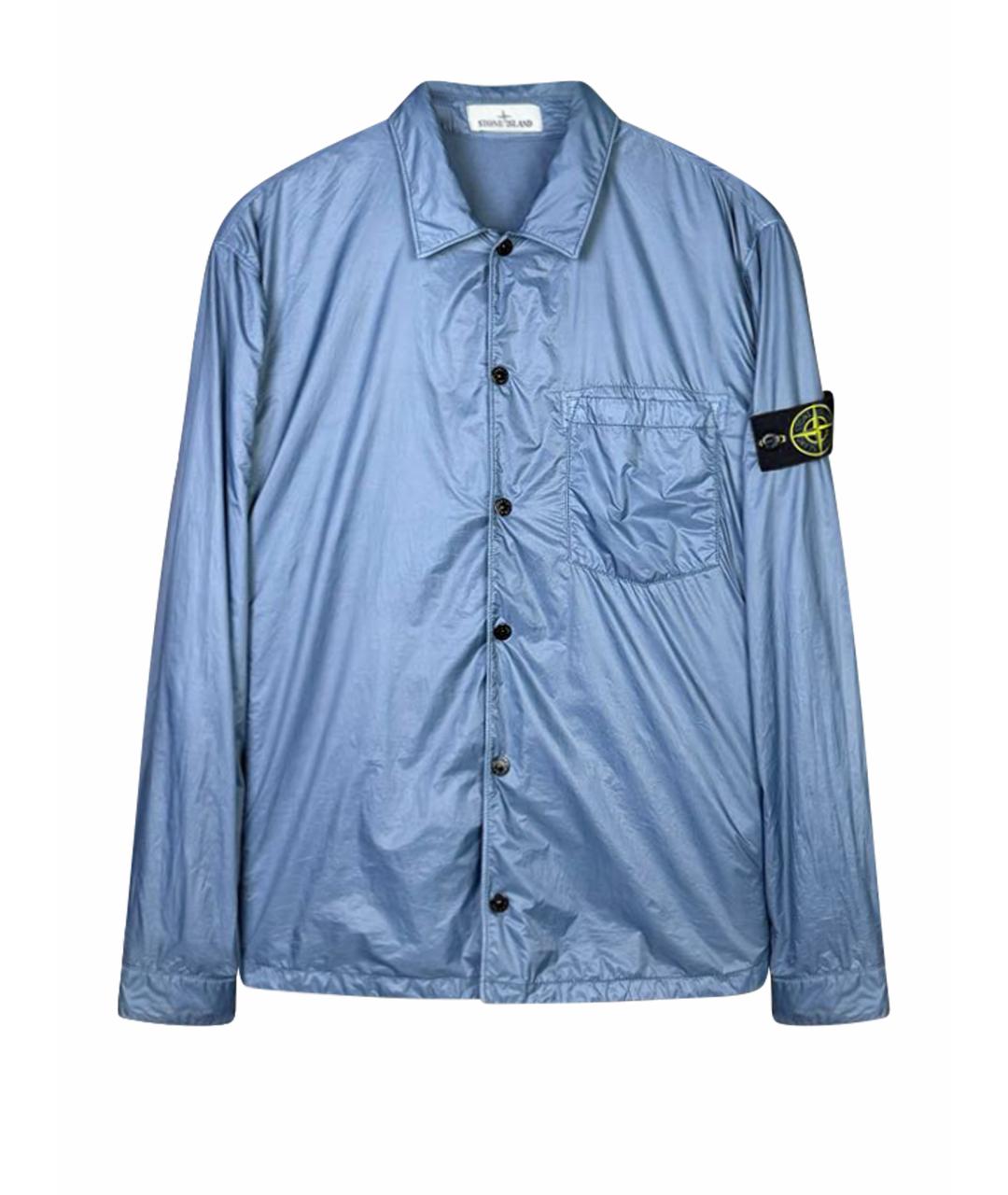 STONE ISLAND Голубая полиамидовая куртка, фото 1