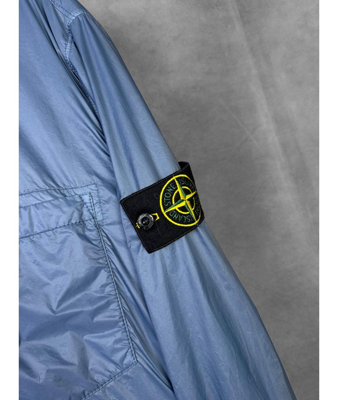 STONE ISLAND Голубая полиамидовая куртка, фото 4