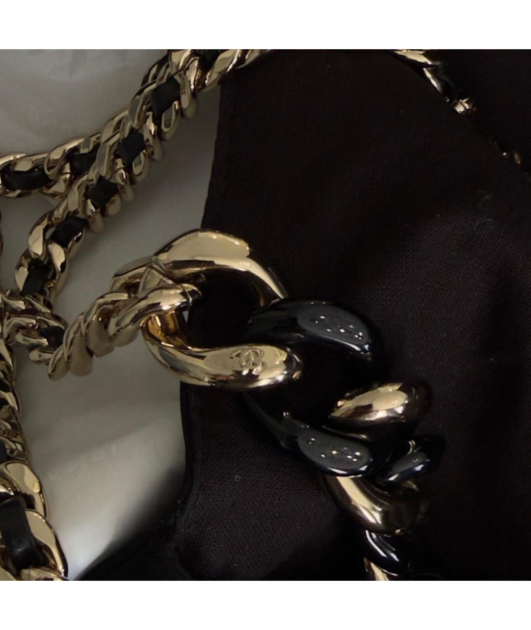 CHANEL Черная кожаная сумка через плечо, фото 3