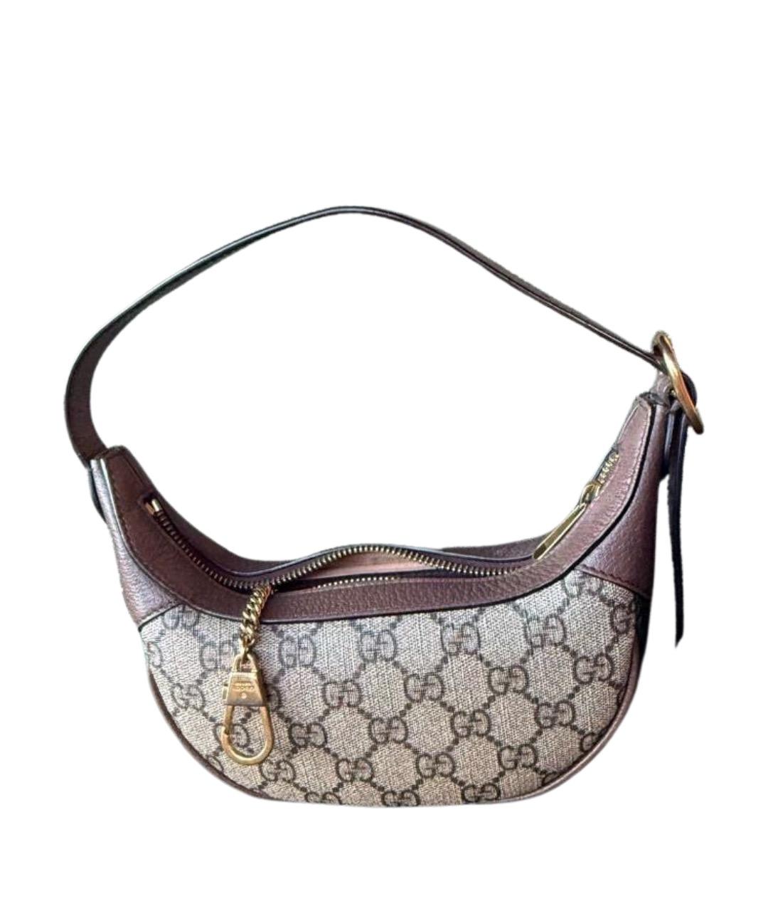 GUCCI Бежевая канва сумка с короткими ручками, фото 1