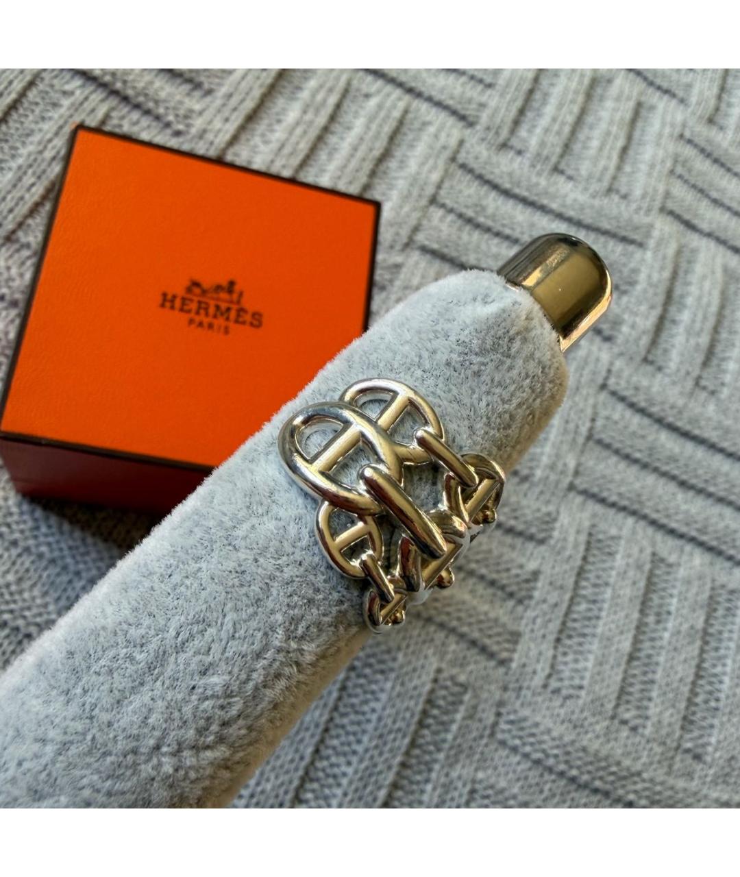 HERMES Серебряное серебряное кольцо, фото 4