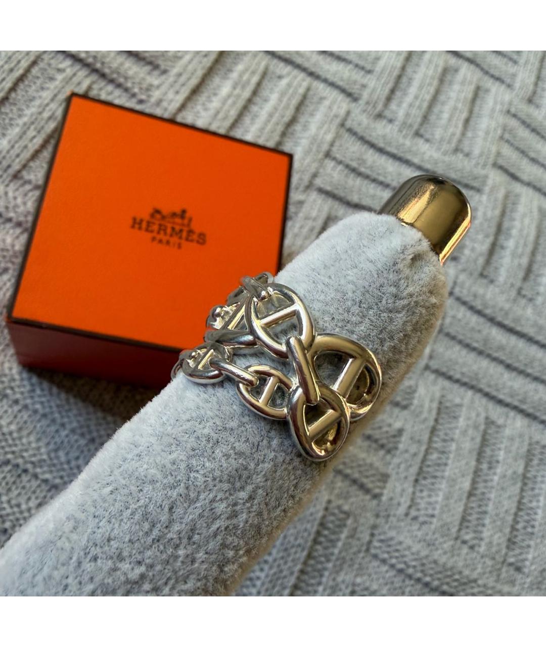 HERMES Серебряное серебряное кольцо, фото 5