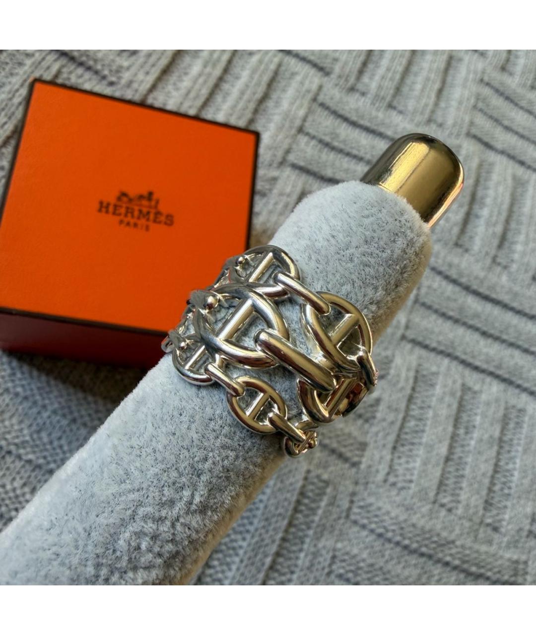 HERMES Серебряное серебряное кольцо, фото 3