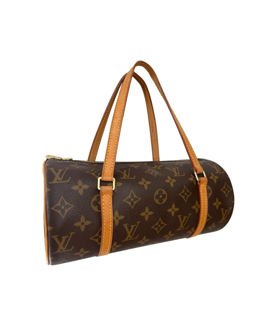 LOUIS VUITTON Коричневая канва сумка с короткими ручками, фото 1