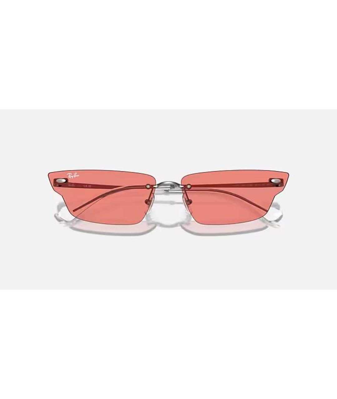 RAY BAN Серебряные металлические солнцезащитные очки, фото 9