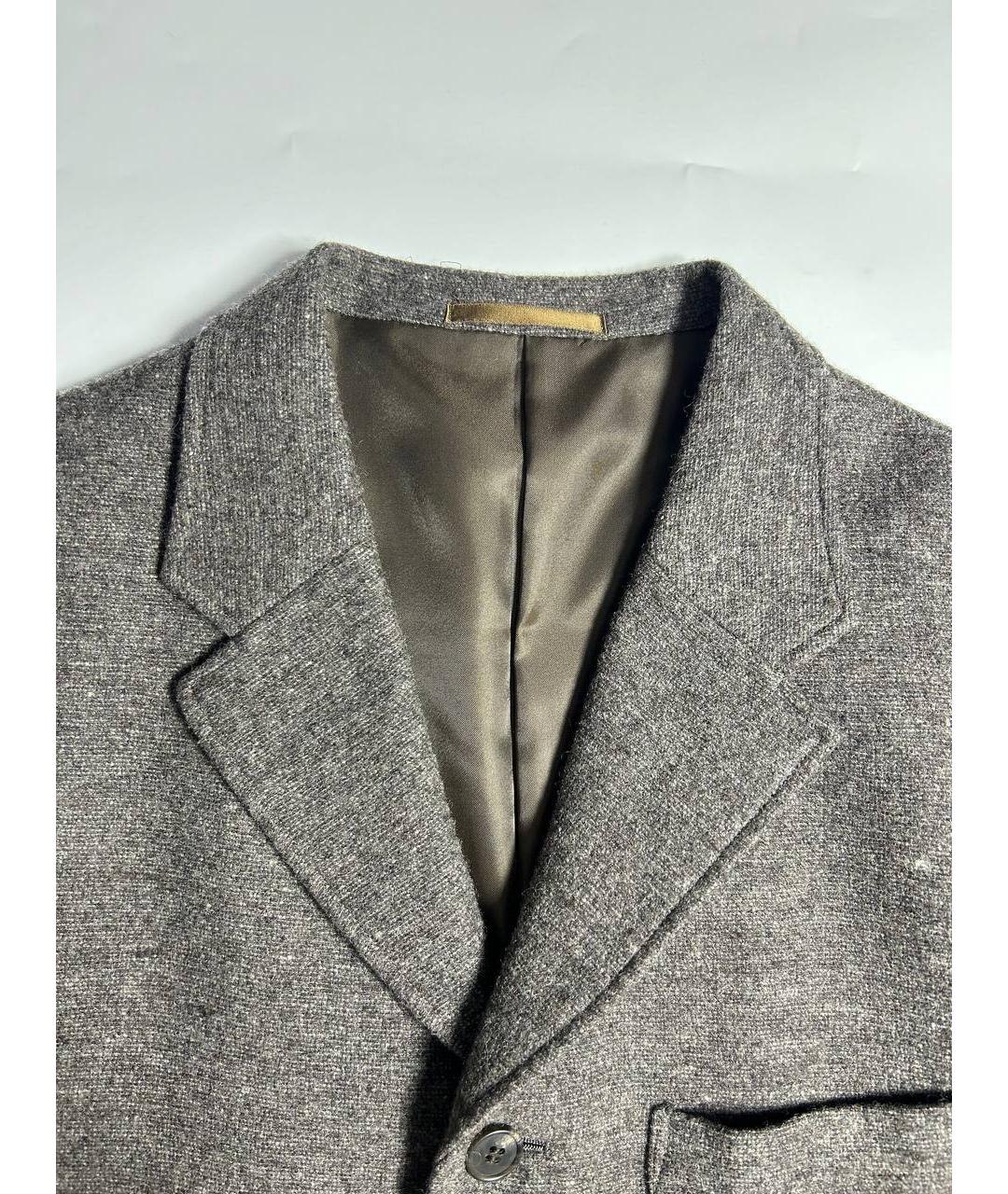 YOHJI YAMAMOTO Коричневый шерстяной пиджак, фото 4