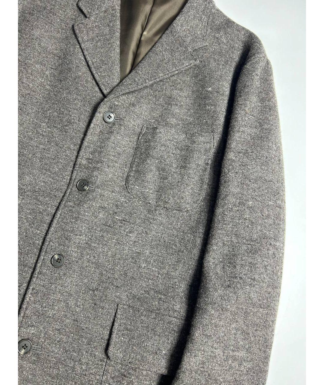 YOHJI YAMAMOTO Коричневый шерстяной пиджак, фото 5