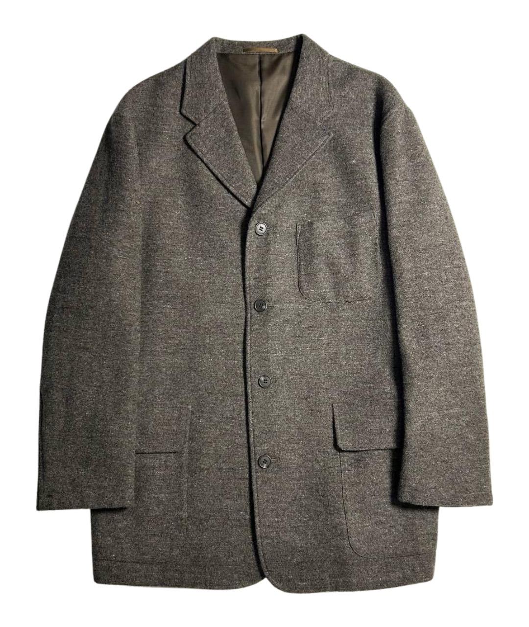 YOHJI YAMAMOTO Коричневый шерстяной пиджак, фото 1