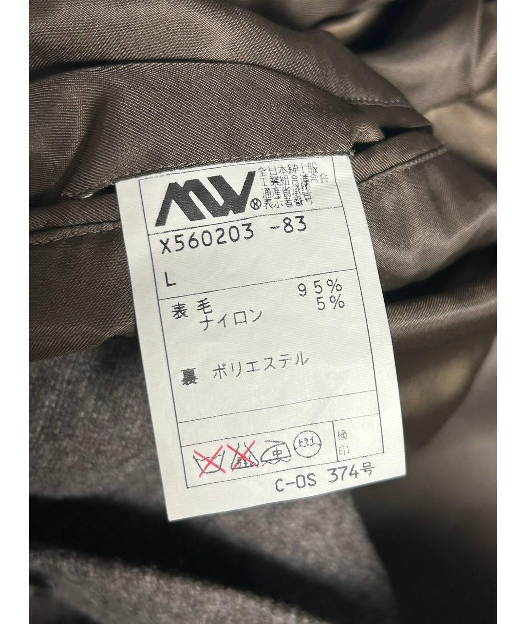YOHJI YAMAMOTO Коричневый шерстяной пиджак, фото 8